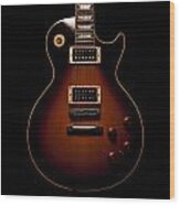 Les Paul Frontal Wood Print