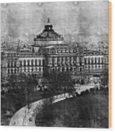 Library Of Congress Washington Dc 1902 Sketch Wood Print