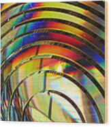 Light Color 2 Prism Rainbow Glass Abstract By Jan Marvin Studios Wood Print