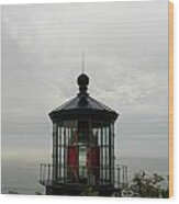 Lighthouse Top Wood Print