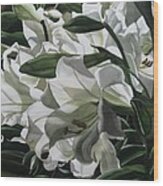 Lilies For Easter Wood Print