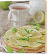 Lime And Lemone Tart Wood Print