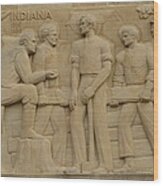 Lincoln Memorial Wall Indiana Wood Print