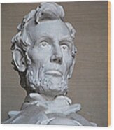 Lincoln's Statue Wood Print