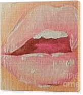 Lips Soft Wood Print