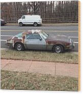 Local #abandoned #pontiac #firebird Wood Print