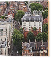 London Kensington Rooftops Wood Print