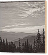 Lookout Butte Wood Print