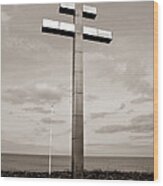 Lorraine Cross In Normandy Wood Print