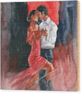 Love And Tango Wood Print