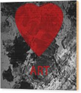 Love Art 1 Wood Print