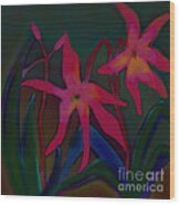 Lovely Lilies Wood Print