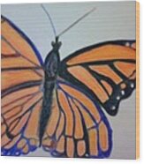 Lovely Summer Monarch Wood Print