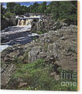 Low Force Waterfall In The English Dales Wood Print