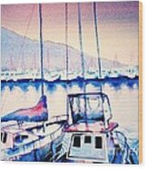 Maalaea Harbor Wood Print