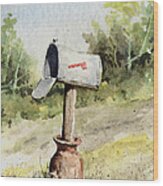 Mailbox Wood Print