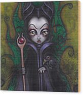 Maleficent Wood Print