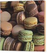 Many Mini Macarons Wood Print