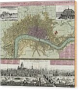 Map Of London Wood Print
