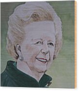 Margaret Thatcher Wood Print
