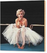 Marilyn Monroe Portrait Wood Print