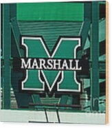 Marshall University Wood Print