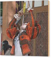 Maryland Renaissance Festival - Johnny Fox Sword Swallower - 121244 Wood Print