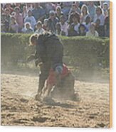 Maryland Renaissance Festival - Jousting And Sword Fighting - 1212103 Wood Print
