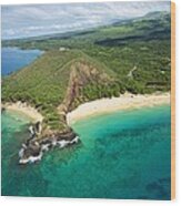 Maui Aerial Wood Print