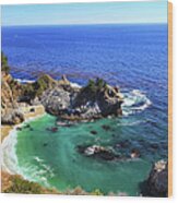 Mcway Falls Wood Print