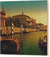 Memories Of Venice No 1 Wood Print