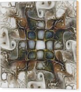Memory Boxes-fractal Art Wood Print