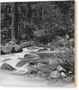 Merced River Wood Print