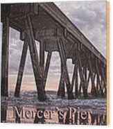 Mercer's Pier Wood Print