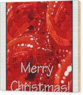 Merry Christmas Red 5607 Wood Print