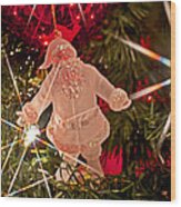 Merry Christmas - Santa Ornament 001 Wood Print