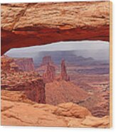 Mesa Arch In Canyonlands National Park Wood Print