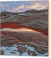 Mesa Arch Sunrise Wood Print
