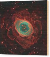 Messier 57, The Ring Nebula Wood Print