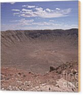 Meteor Crater, Arizona Wood Print