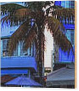 Miami - Ocean Drive Pano 003 Wood Print