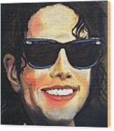 Michael Jackson Wood Print