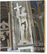 Michelangelo's Statue Of St John The Baptist Wood Print