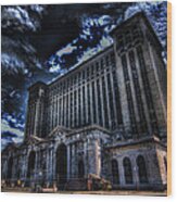 Michigan Central Station Hdr Wood Print