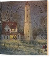 Milwaukee's North Point Lighthouse Wood Print
