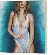 Miranda Kerr 01 Wood Print