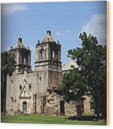 Mission Concepcion - Church Wood Print