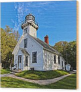 Mission Point Lighthouse 1 Wood Print