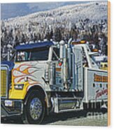 Mission Towing's Big Wrecker Wood Print
