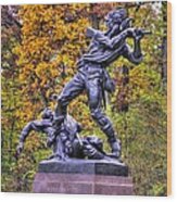 Mississippi At Gettysburg - On This Ground Our Brave Sires Fought.... Wood Print